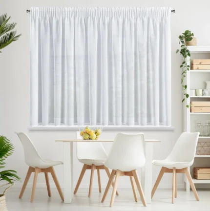 Firana gotowa Lana na Taśmie 350 X 150 CM biały