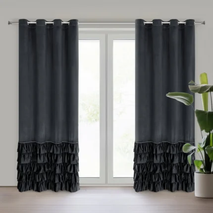 Zasłona gotowa Carli 140 X 250 CM czarny