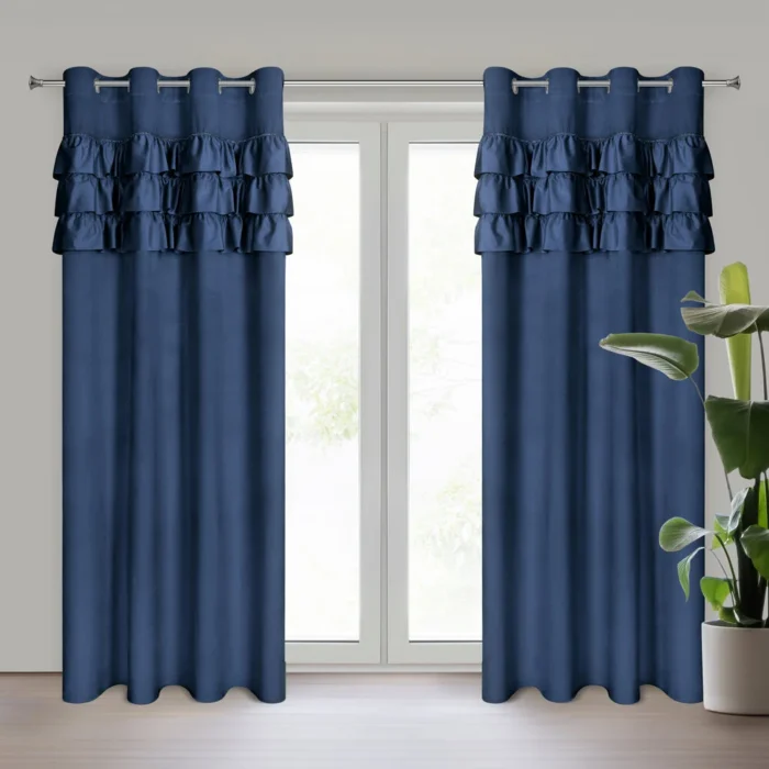 Zasłona gotowa Sami 140 X 250 CM granatowy