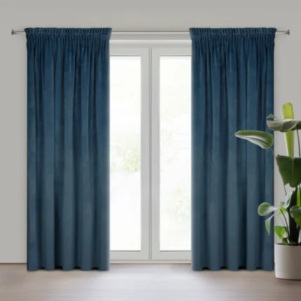 Zasłona gotowa Villa na Taśmie 140 X 270 CM granatowy
