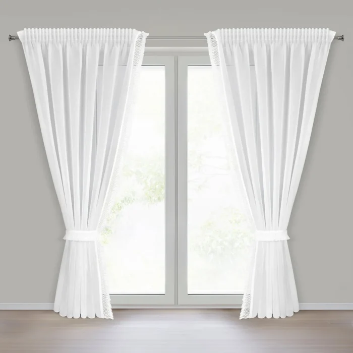 Firana gotowa Kira 3 na Taśmie 140 X 270 CM biały
