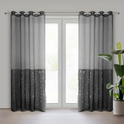Firana gotowa Debora 140 X 250 CM czarny