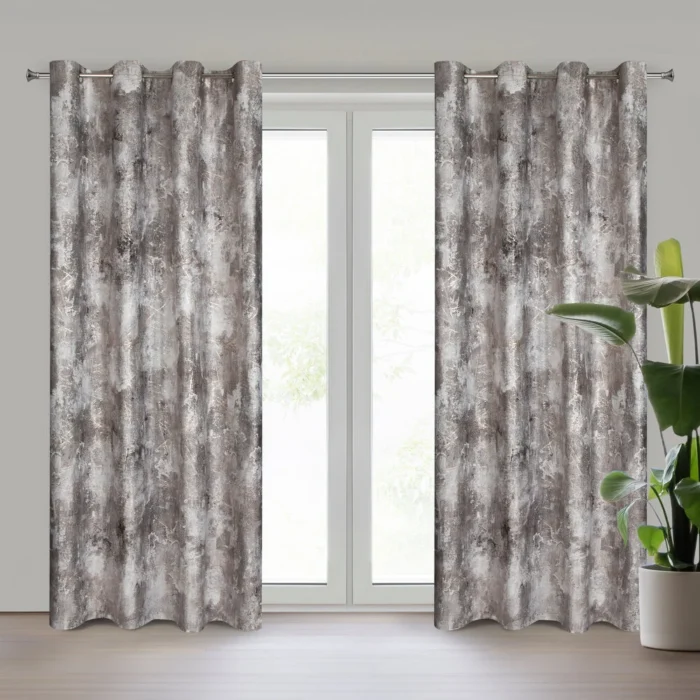 Zasłona gotowa Ester 140 X 250 CM stalowy