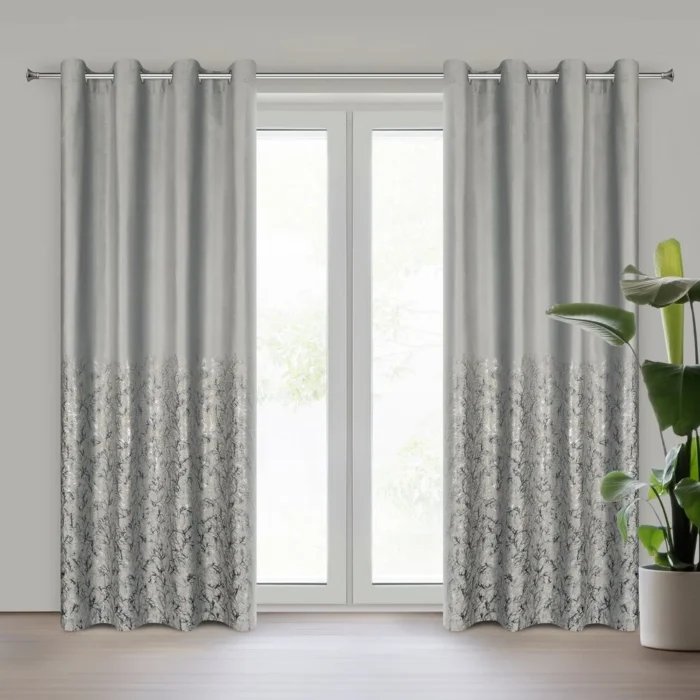 Zasłona gotowa Tori 140 X 250 CM srebrny