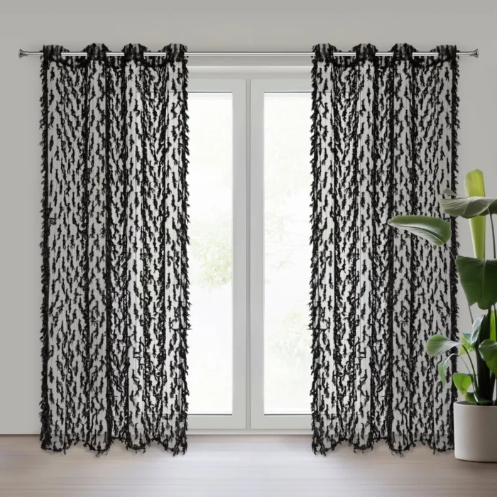 Zasłona gotowa Victoria 140 X 250 CM czarny