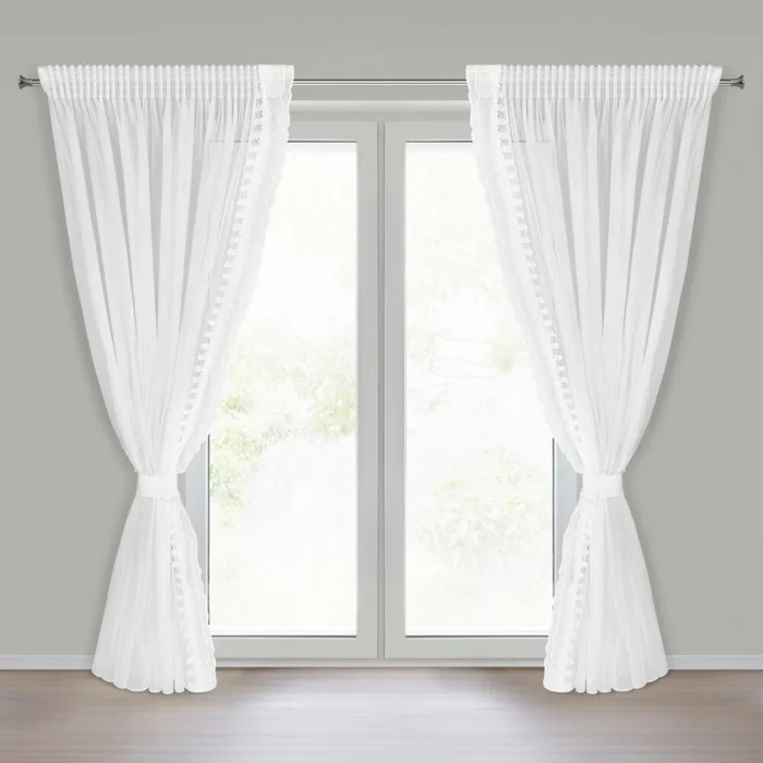 Firana gotowa Larisa na Taśmie 140 X 270 CM biały