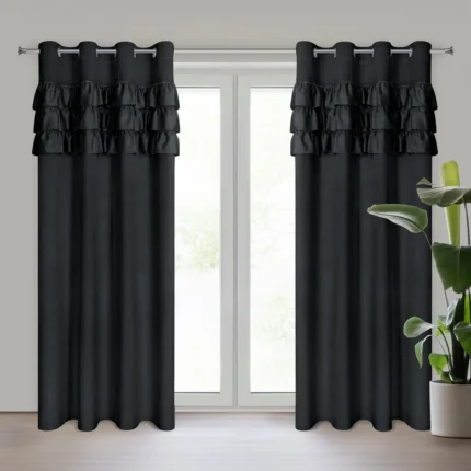 Zasłona gotowa Sami 140 X 250 CM czarny