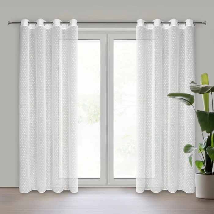 Zasłona gotowa Hania 140 X 250 CM biały