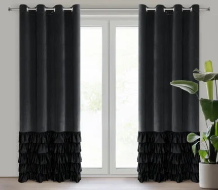 Zasłona gotowa Dani 140 X 250 CM czarny