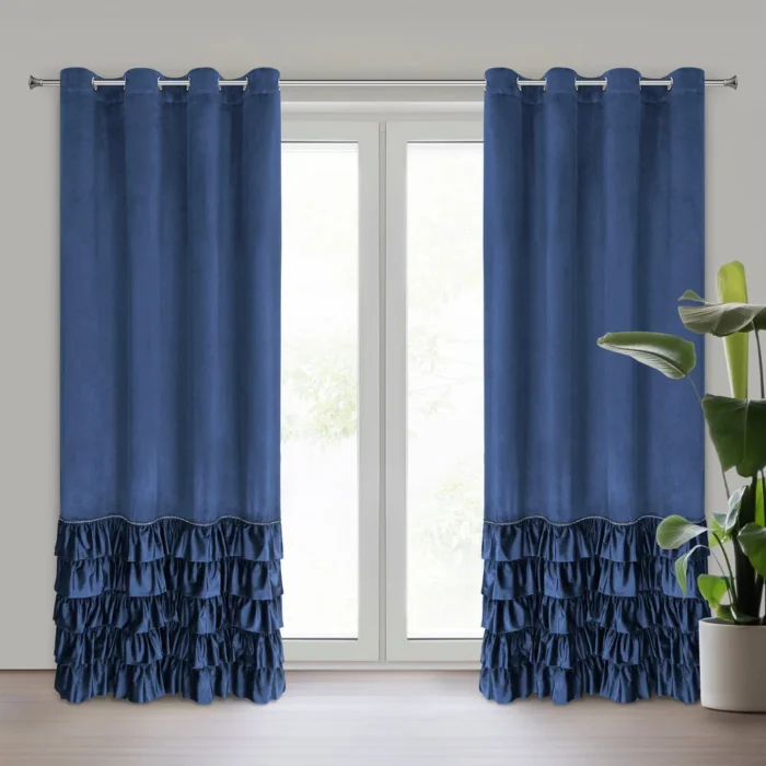 Zasłona gotowa Carli 140 X 250 CM granatowy