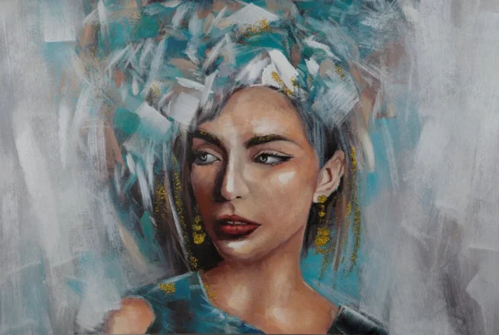 Obraz 604 80 X 120 CM szary