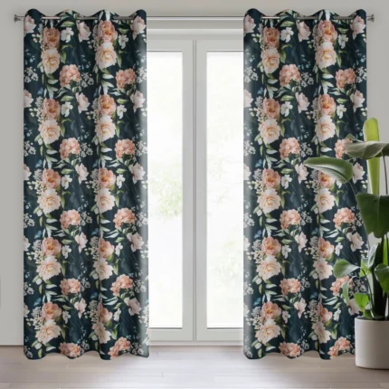 Zasłona gotowa Salma 140 X 270 CM czarny