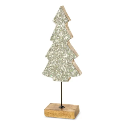 Figurka Świateczna D13 11 X 5 X 30 CM srebrny