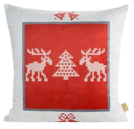 Poszewka Świąteczna Noel03 60 X 60 CM czerwony