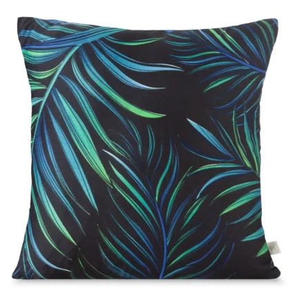 Poszewka D91/po/palms/01 40x40 Czar+ziel czarny