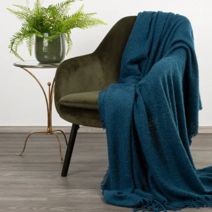 Koc Bela 150 X 180 CM granatowy