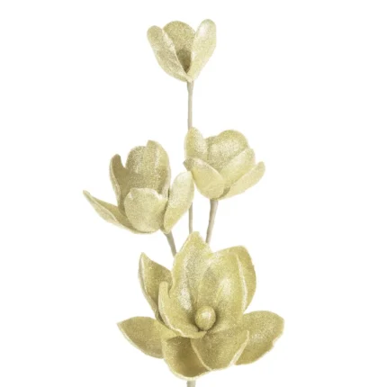 Kwiaty dekoracyjne złote (magnolia)