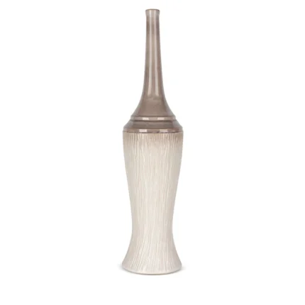 CERAMIKA - WAZON C/ROSINA/WAZ/02 18X18X76 K+BRĄZ