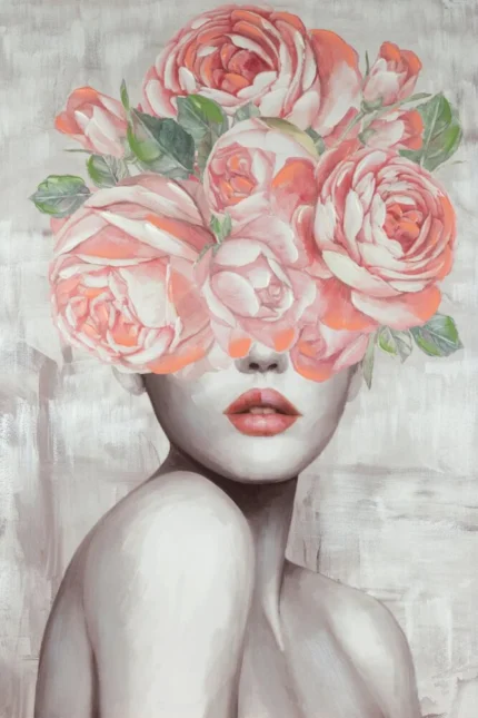 Obraz 540b 80 X 120 CM różowy