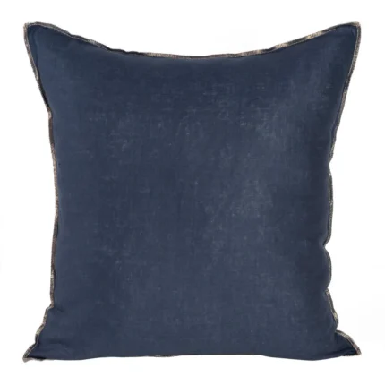 Poszewka Len 45 X 45 CM granatowy