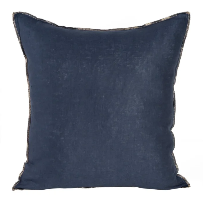 Poszewka Len 45 X 45 CM granatowy