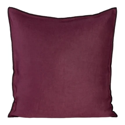Poszewka Len 45 X 45 CM bordowy
