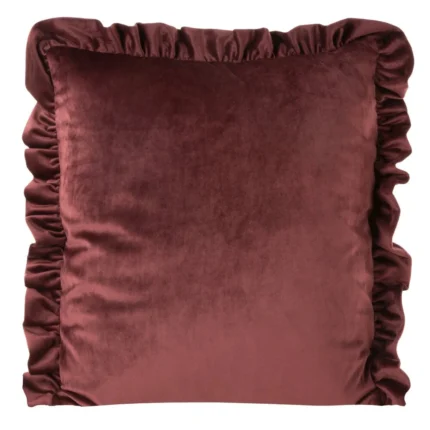 Poszewka Velvet25N 45 X 45 CM ciemnobordowy