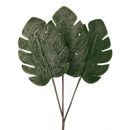 Kwiat Liść 41 56 CM ciemnozielony