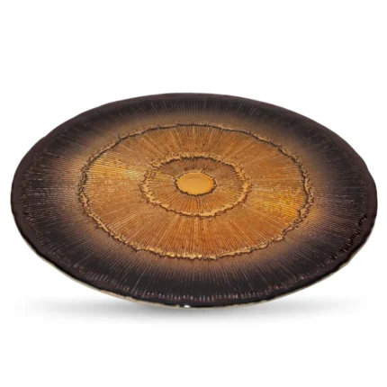 Szkło -Patera Bonita (02) 33 x 33 X 3 CM brązowy
