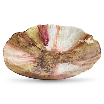 Szkło -Misa Mabel (01) 43 x 43 X 7 CM pomarań/zł