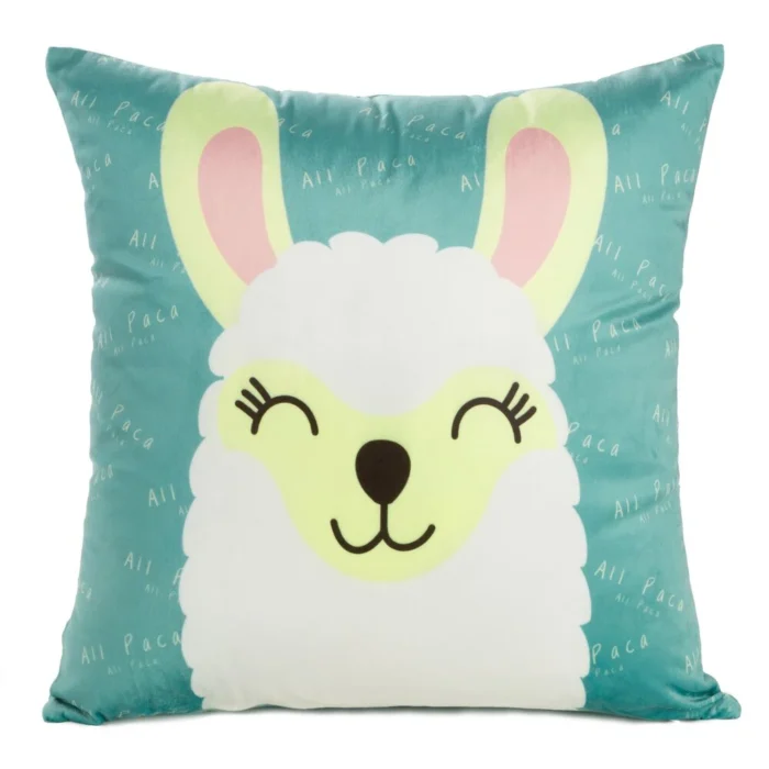 Poszewka D91/po/kids/2b 45x45 Velvet/turk turkusowy