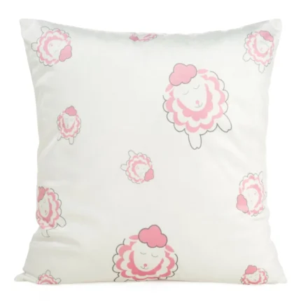 Poszewka D91/po/kids/4 45x45 Velvet/b+pude biały