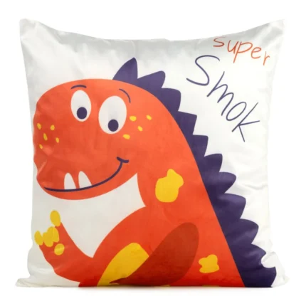 Poszewka D91/po/kids/8a 45x45 Velvet/b+poma biały