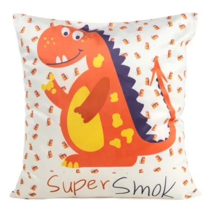 Poszewka D91/po/kids/8b 45x45 Velvet/b+poma biały