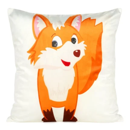 Poszewka D91/po/kids/9c 45x45 Velvet/b+poma biały