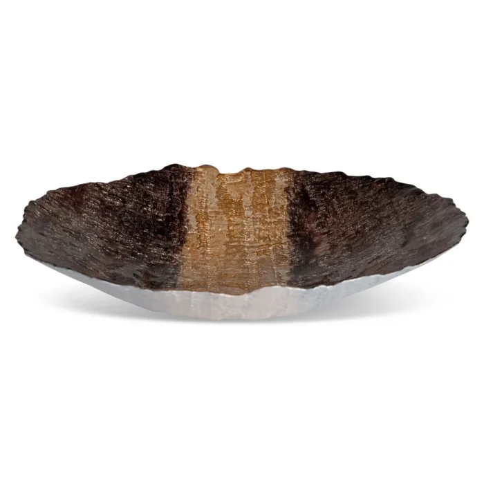 Szkło -Misa Demi (02) 39 x 39 X 8 CM brąz/zł
