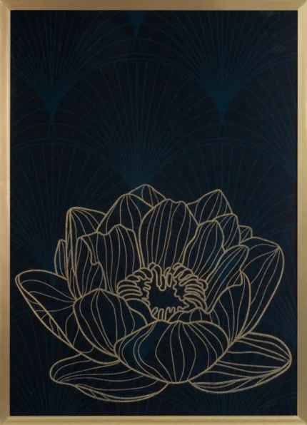 Obraz Lotos8 53 X 73 CM czarny/zł