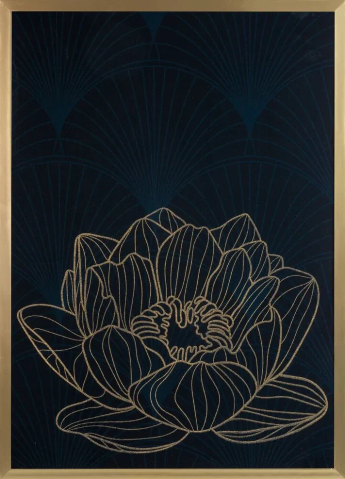 Obraz Lotos8 53 X 73 CM czarny/zł