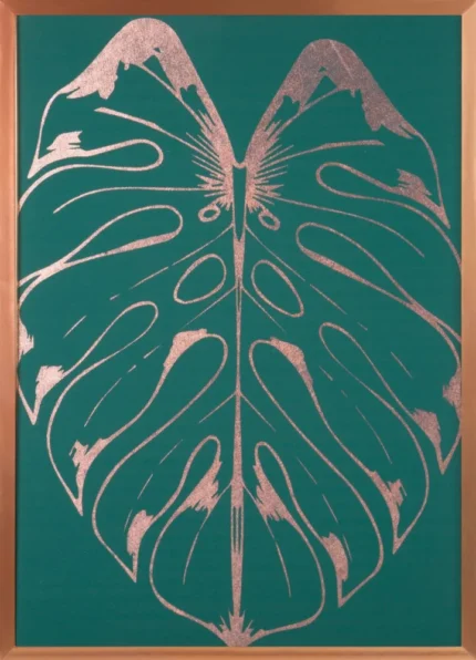 Obraz Salvia6 53 X 73 CM zielony/miedz