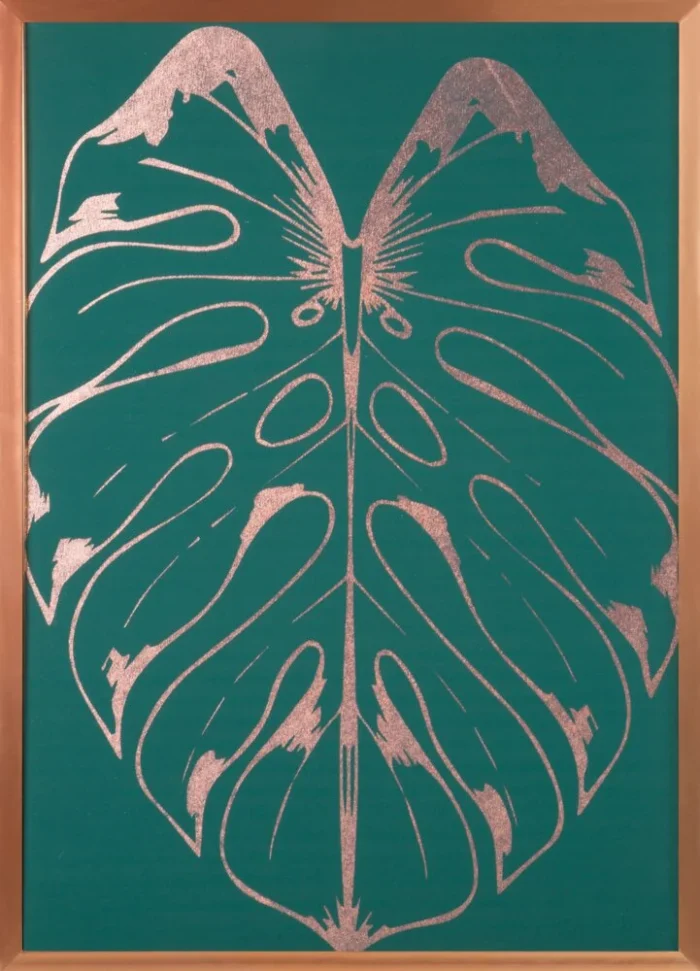 Obraz Salvia6 53 X 73 CM zielony/miedz