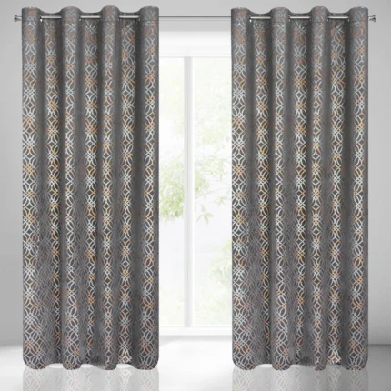 Zasłona gotowa Areta 140 X 250 CM stalowy