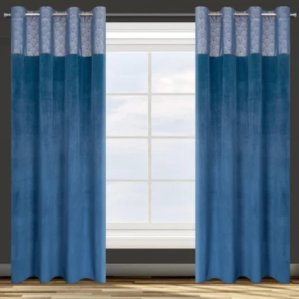 Zasłona gotowa D91 Agnes 140 X 250 CM granatowy