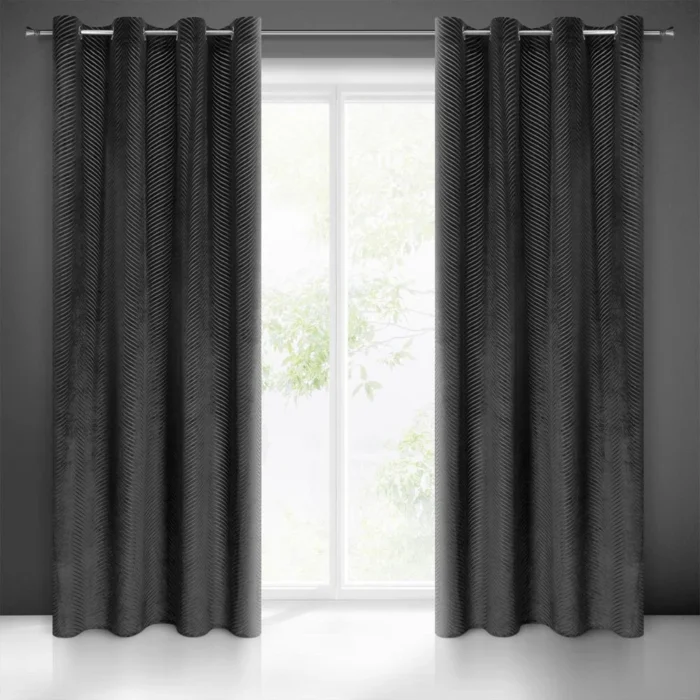 Zasłona gotowa Lussi 140 X 250 CM czarny