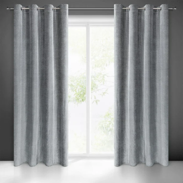 Zasłona gotowa Lussi 140 X 250 CM stalowy