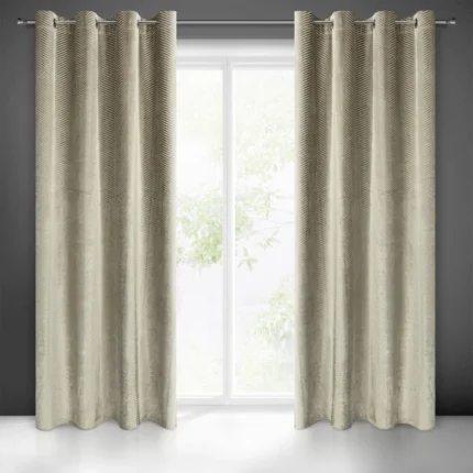 Zasłona gotowa Lussi 140 X 250 CM ciemnobeżowy