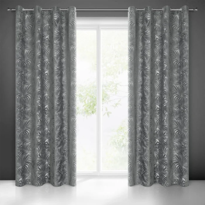 Zasłona gotowa Livia 140 X 250 CM stalowy