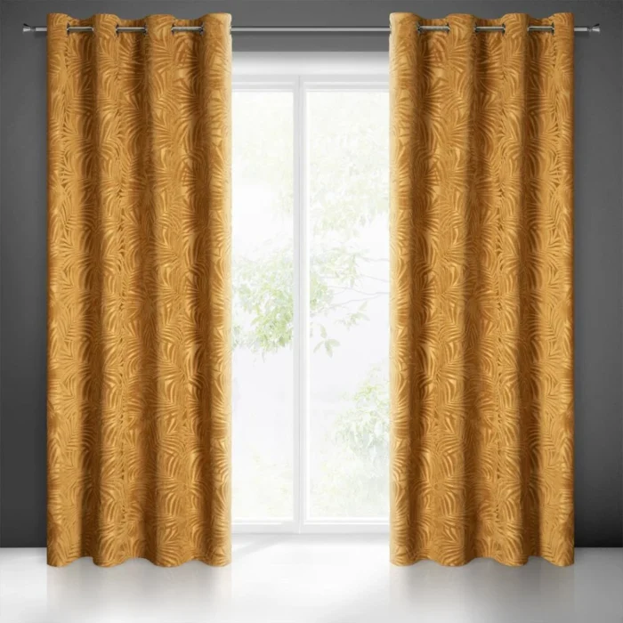 Zasłona gotowa Livia 140 X 250 CM Złocisty