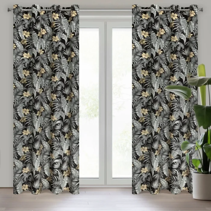 Zasłona gotowa Loren 140 X 250 CM czarny