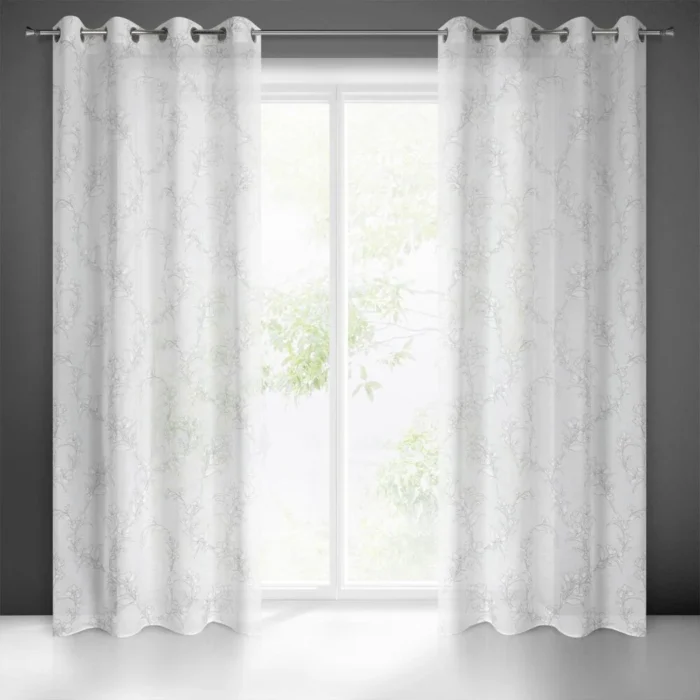 Zasłona gotowa Fiore 140 X 250 CM biały