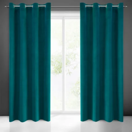 Zasłona gotowa Milo 140 X 250 CM ciemnoturkusowy